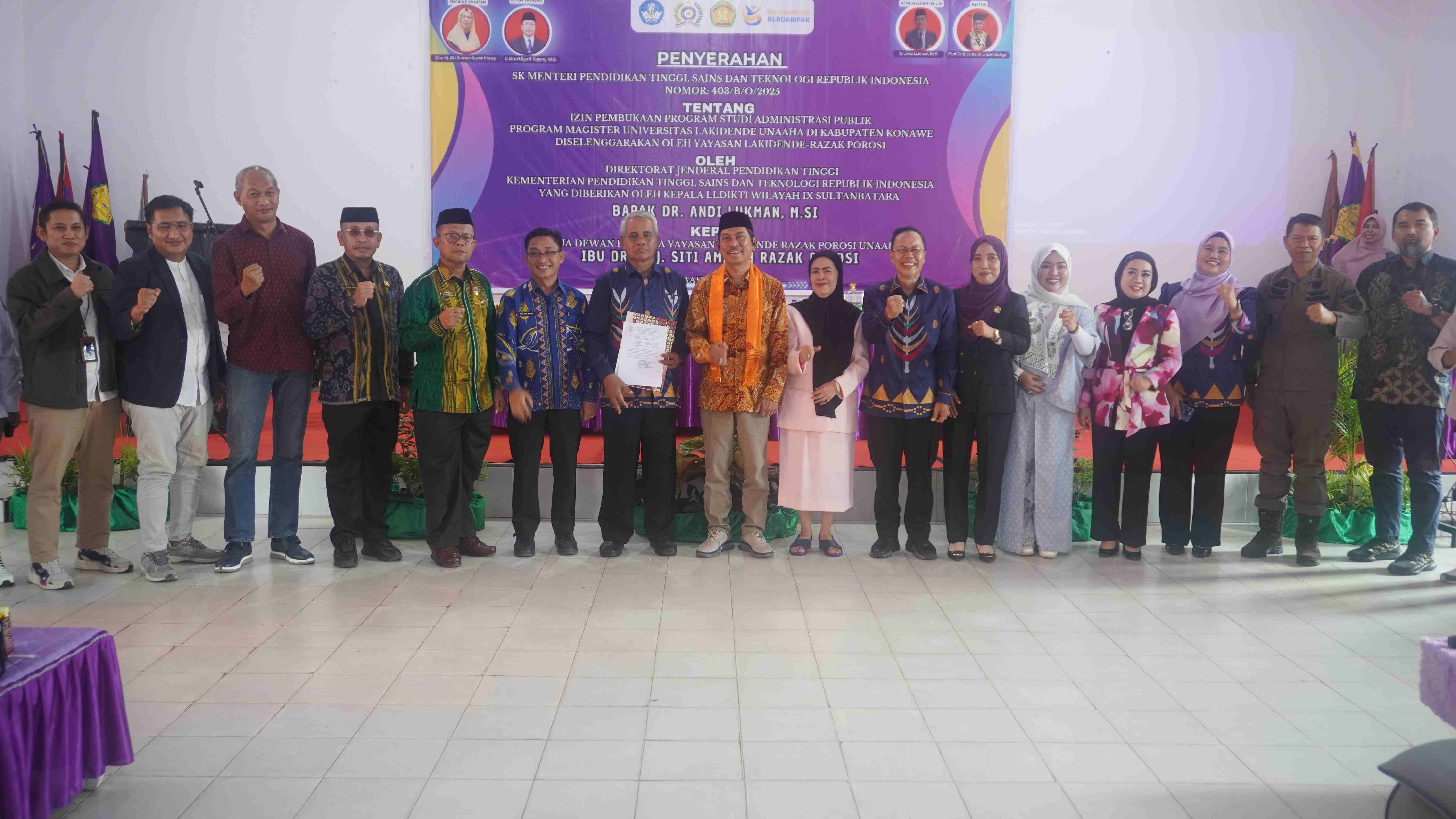 Universitas Lakidende Resmikan Program Magister